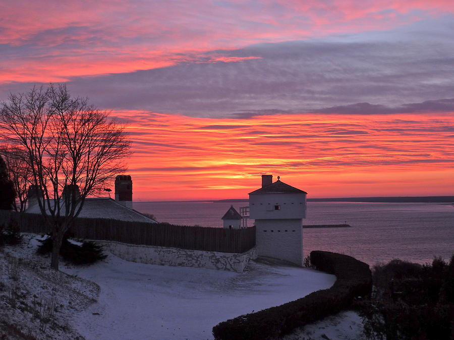 Fort Mackinac Sunrise, photograph by Robert McGreevy