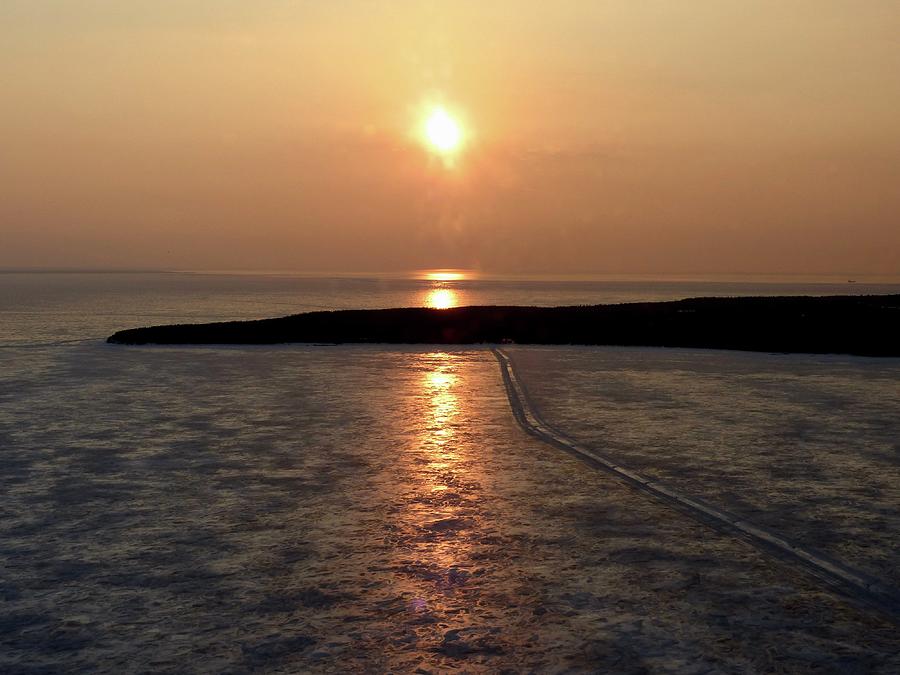 Over the Ice Bridge, photograph by Robert McGreevy