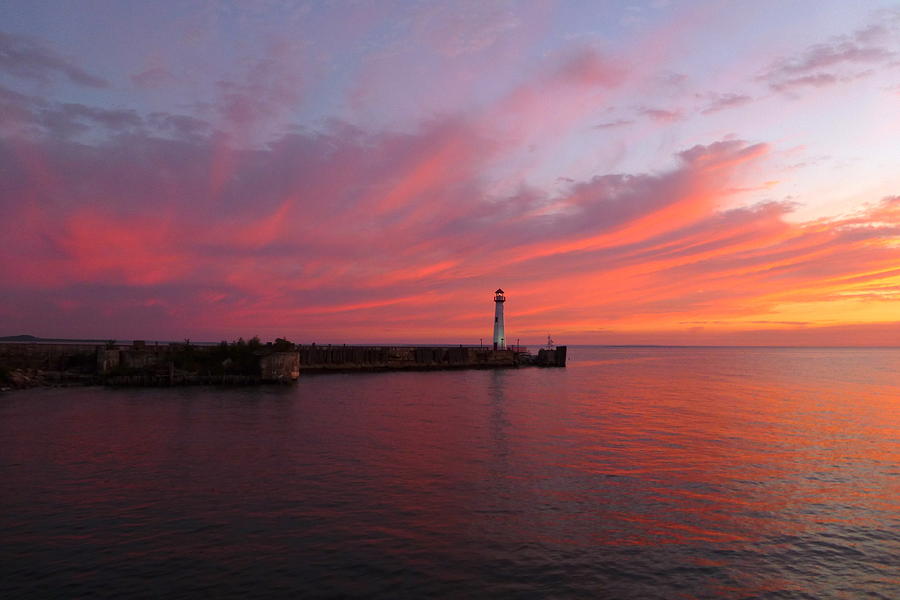 Wawatom Light, photograph by Robert McGreevy